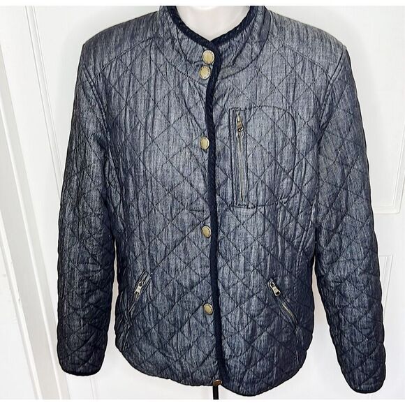 Lauren Ralph Lauren Quilted Jacket Gray Size Large - Picture 1 of 5